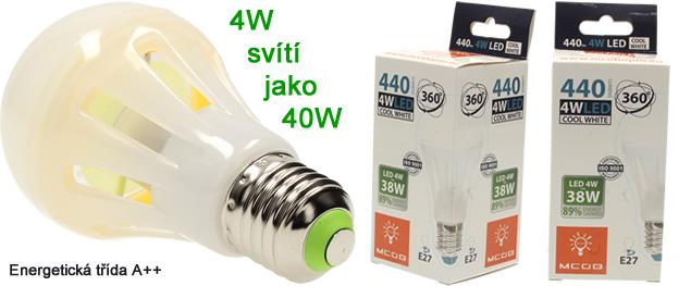 LED RGBW žárovka na dálkové ovládání 16 Miliónů barev