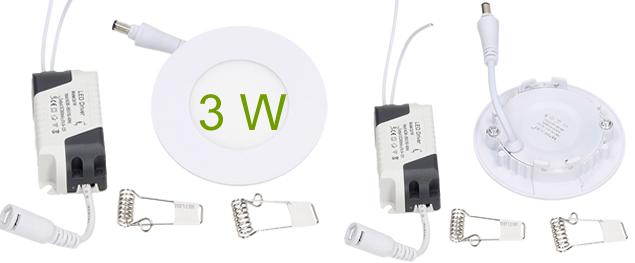 LED stropní panel zápustný 6W čtverec