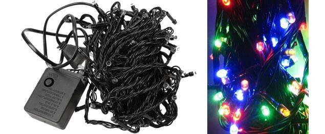 Vánoční žluté osvětlení 100 Led Diod