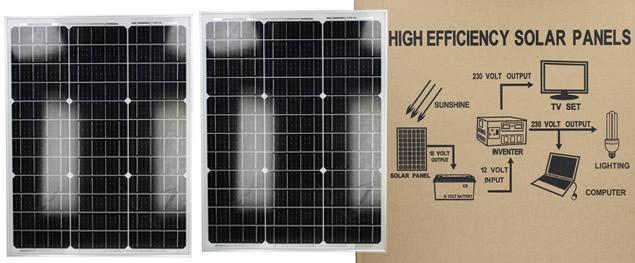 Samostatný Solární panel 50W 12V model SA-50