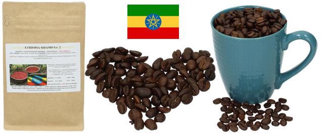 Zrnková Káva ETIOPIE YIRGACHEFFE Gr. 2