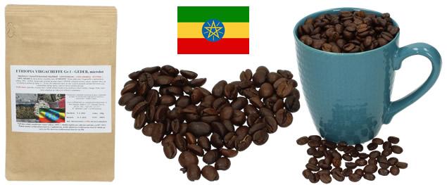 Zrnková Káva ETIOPIE YIRGACHEFFE Gr. 2