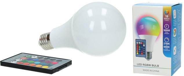 LED žárovka s modrým efektem plamene - E27