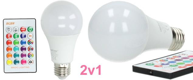 LED RGB žárovka 15W na dálkové ovládání FO-Z803
