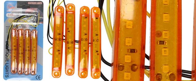 LED autožárovka CANBUS BA15S HT-9135 Žlutá 2 kusy