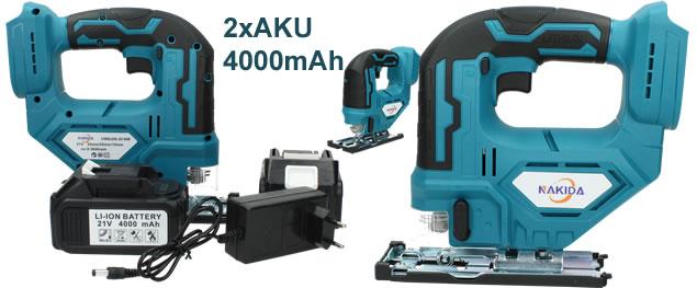 Aku stříkací pistole Gisam 800ml HVLP včetně 2ks AKU