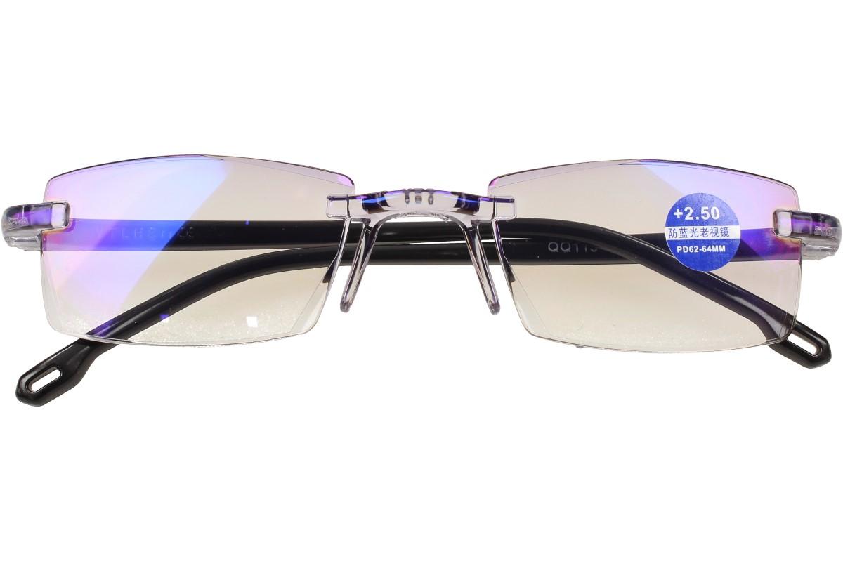 Dioptrické brýle s antireflexní vrstvou černé +2,50