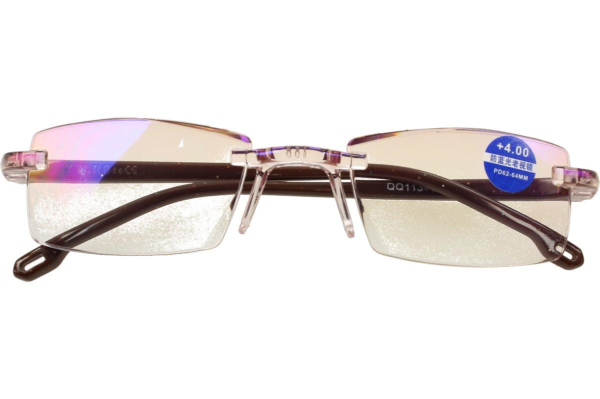 Dioptrické brýle s antireflexní vrstvou hnědé +4,00