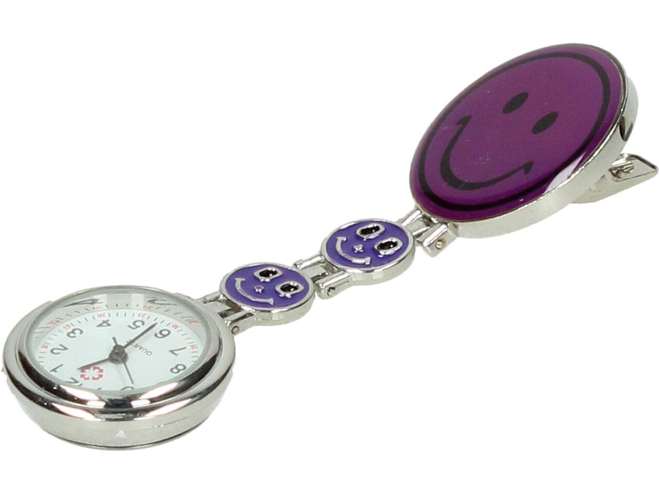 Závěsné hodinky fialové
