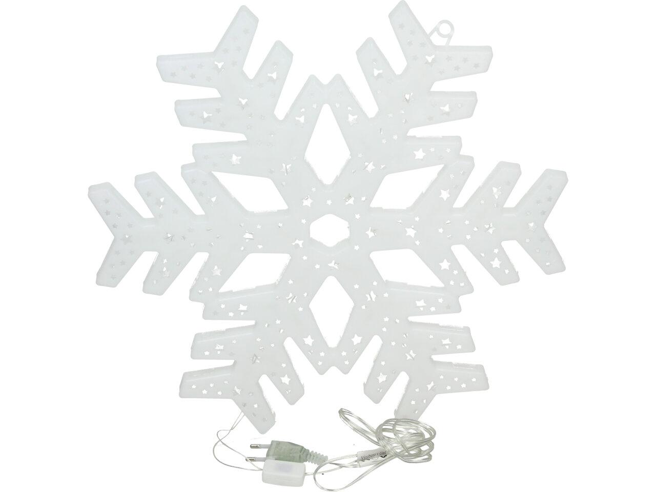 Vánoční světelná sněhová vločka 40cm