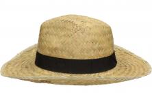 Foto 5 - Slaměný kovbojský klobouk s černým páskem velký 