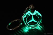Foto 5 - Klíčenka skleněná LED - Mercedes 