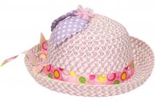 Foto 5 - Dětský klobouk s mašličkou fialový