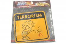 Foto 5 - Samolepka Terrorism žlutá 12 x 12 cm