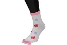 Foto 5 - Ponožky Toe Socks Bílé s designem