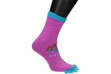 Foto 5 - Ponožky Toe Socks Tmavě Růžové s designem