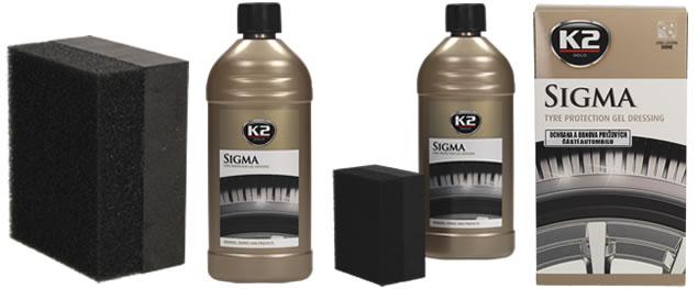 K2 SIGMA 500 ml - ochrana a obnova pryžových částí automobilu