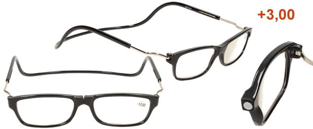 Dioptrické brýle +3,00 hnědé