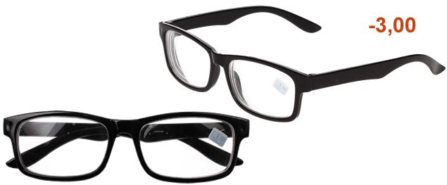 Dioptrické brýle s antireflexní vrstvou černé +2,00