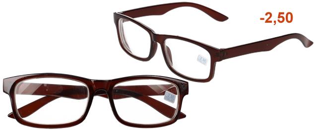 Dioptrické brýle s antireflexní vrstvou hnědé +2,00