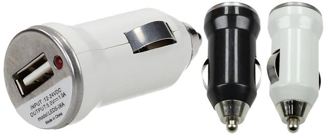 Roztrojka autozapalovače s LED světlem a USB
