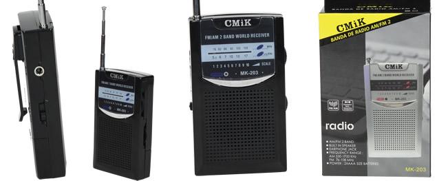 Kapesní Mini Radio a Bluetooth reproduktor Charge G2 černý