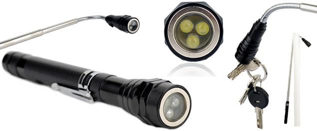 UV Vodotěsná a nárazuvzdorná nabíjecí LED baterka 2v1